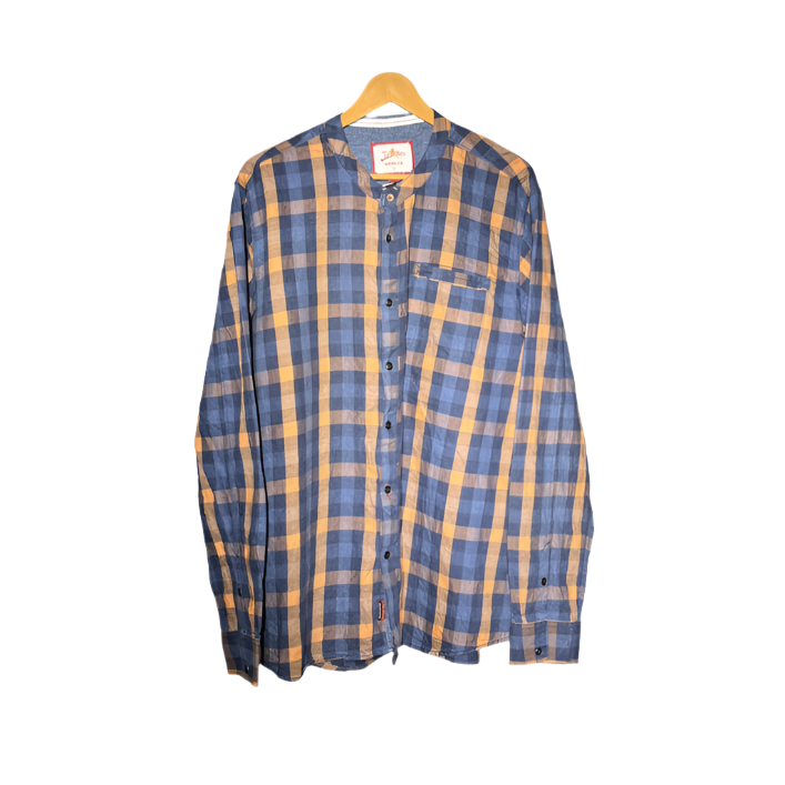 True Browns Men’s Formal Cotton Shirt – Elegant Ethnic Touch #1107