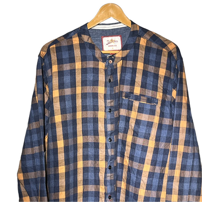 True Browns Men’s Formal Cotton Shirt – Elegant Ethnic Touch #1107
