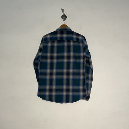 Red Herring Men's Checked Dress Shirt – Blue, Green & White Preloved #3283
