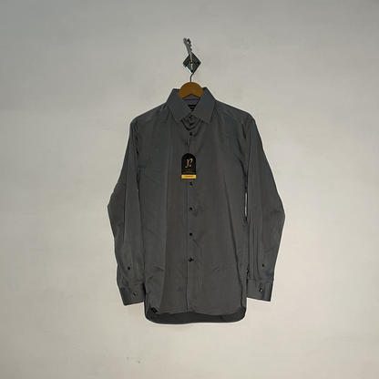 Autograph Men's Striped Dress Shirt – Gray Preloved #3287