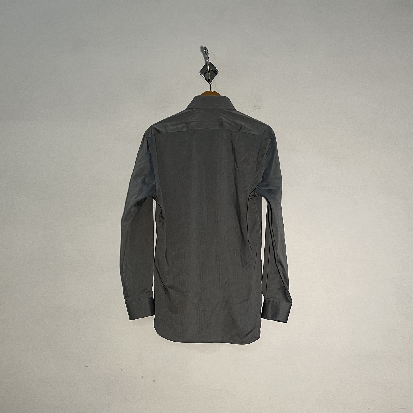 Autograph Men's Striped Dress Shirt – Gray Preloved #3287