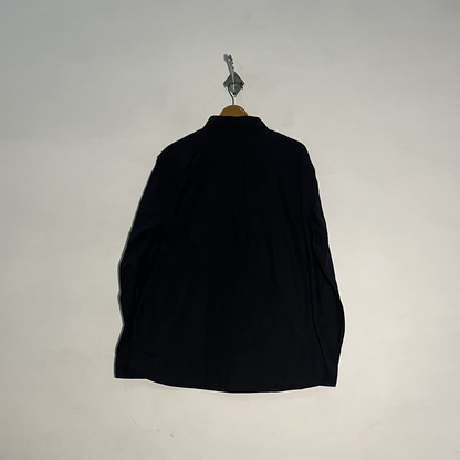 M&S Men's Solid Dress Shirt – Black Preloved #3282