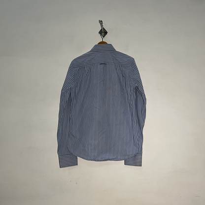 Superdry Shirt Shop Men's Striped Dress Shirt – Sky Blue & Baby Pink Preloved #3290