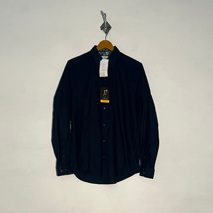 NEXT Men's Dress Shirt – Dark Blue & White Dotted Preloved #3301