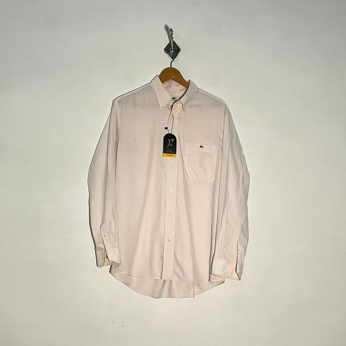 Lacoste Men's Dress Shirt – Baby Pink Preloved #3302