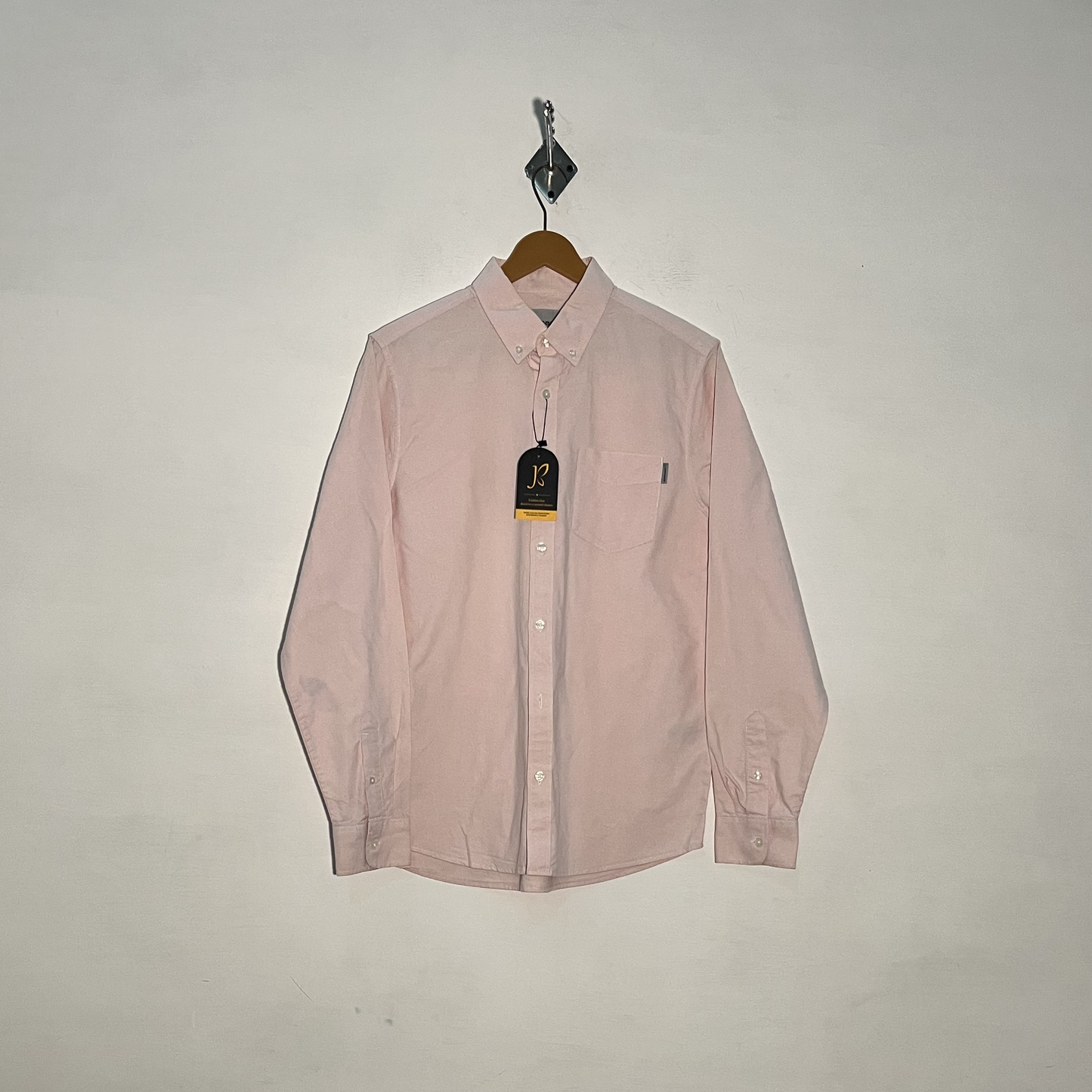 Carrat Men's Dress Shirt Baby Pink Preloved Casual Wear #3332