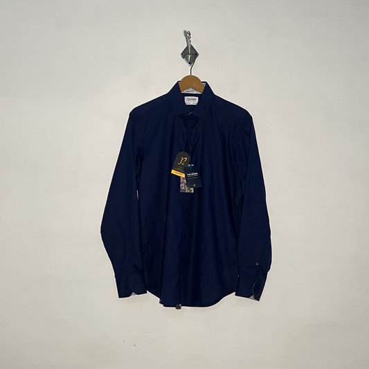 T.M. Lewin Men's Dress Shirt Dark Blue Preloved Casual Wear #3341