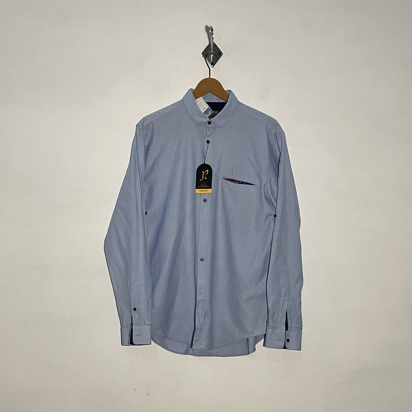 Zara Man Men's Dress Shirt Sky Blue Preloved Casual Wear #3339