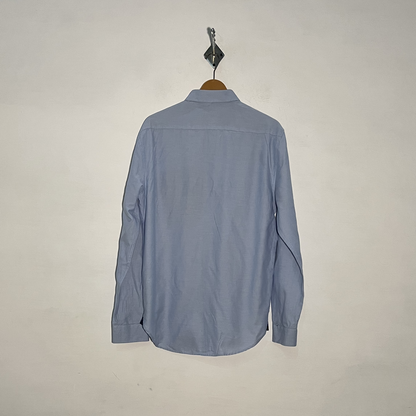 Zara Man Men's Dress Shirt Sky Blue Preloved Casual Wear #3339