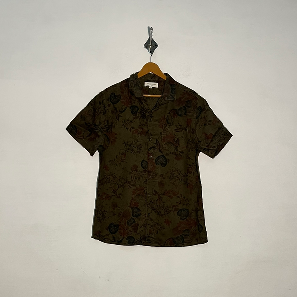 Frederik Anderson Copenhagen Men's Floral Dress Shirt Preloved #3355