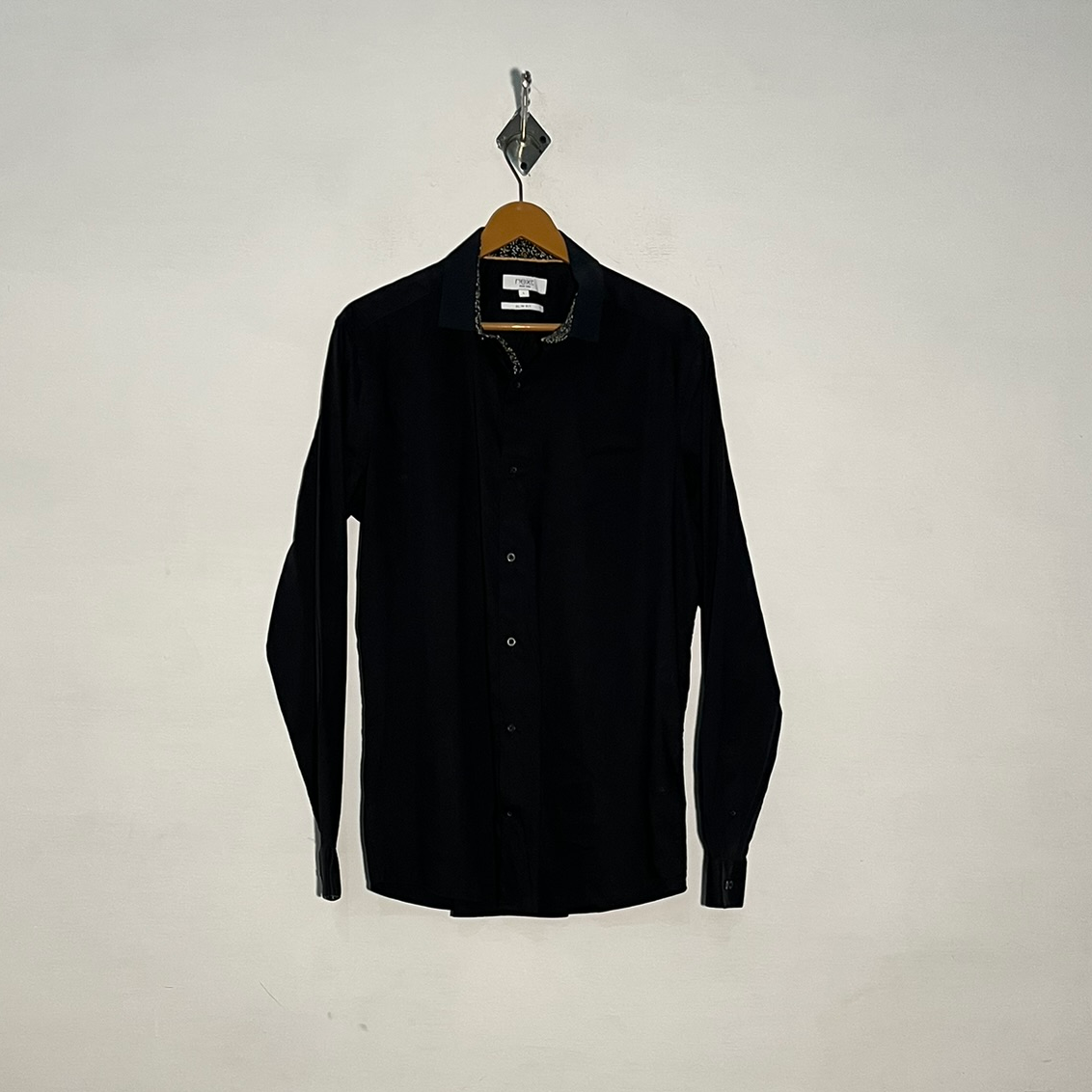 Next Men's Black Dress Shirt Preloved #3356