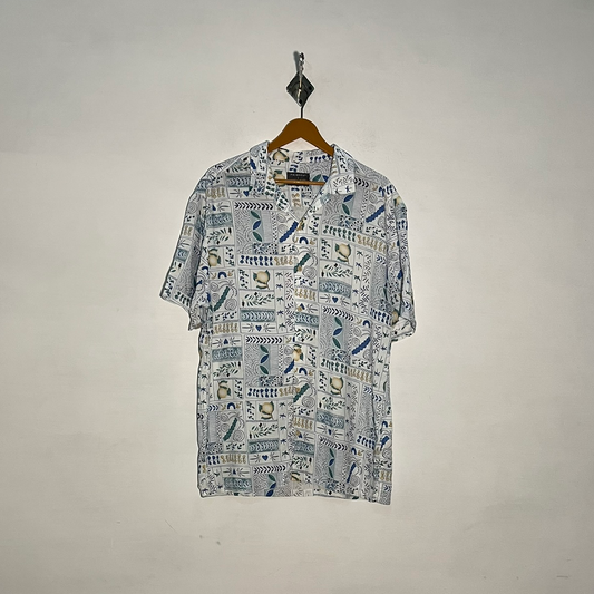 Primark Men's Floral Dress Shirt Preloved #3345