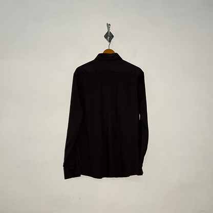 Autograph Men's Dark Brown Dress Shirt Preloved #3359