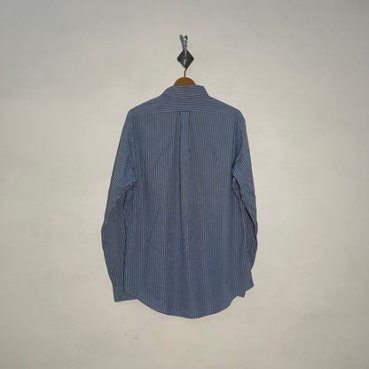 Ralph Lauren Men's Dress Shirt Blue & White Lining #3413