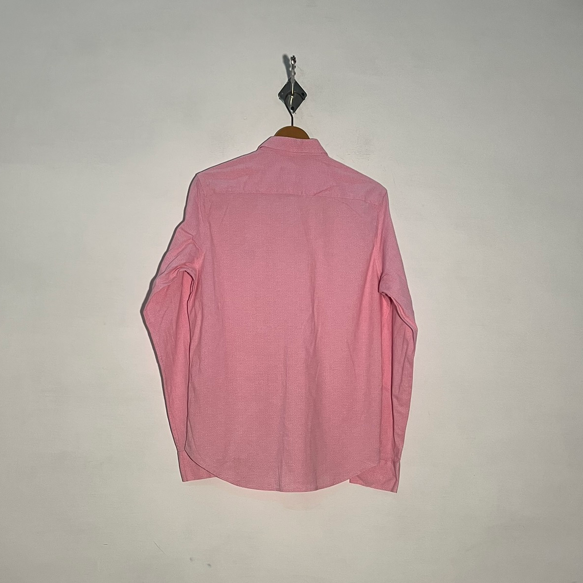 Polo Men's Dress Shirt Pink & White Printed Preloved #3415