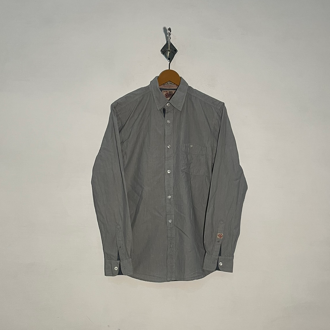 Tokyo Laundry Men's Dress Shirt Gray Preloved #3411