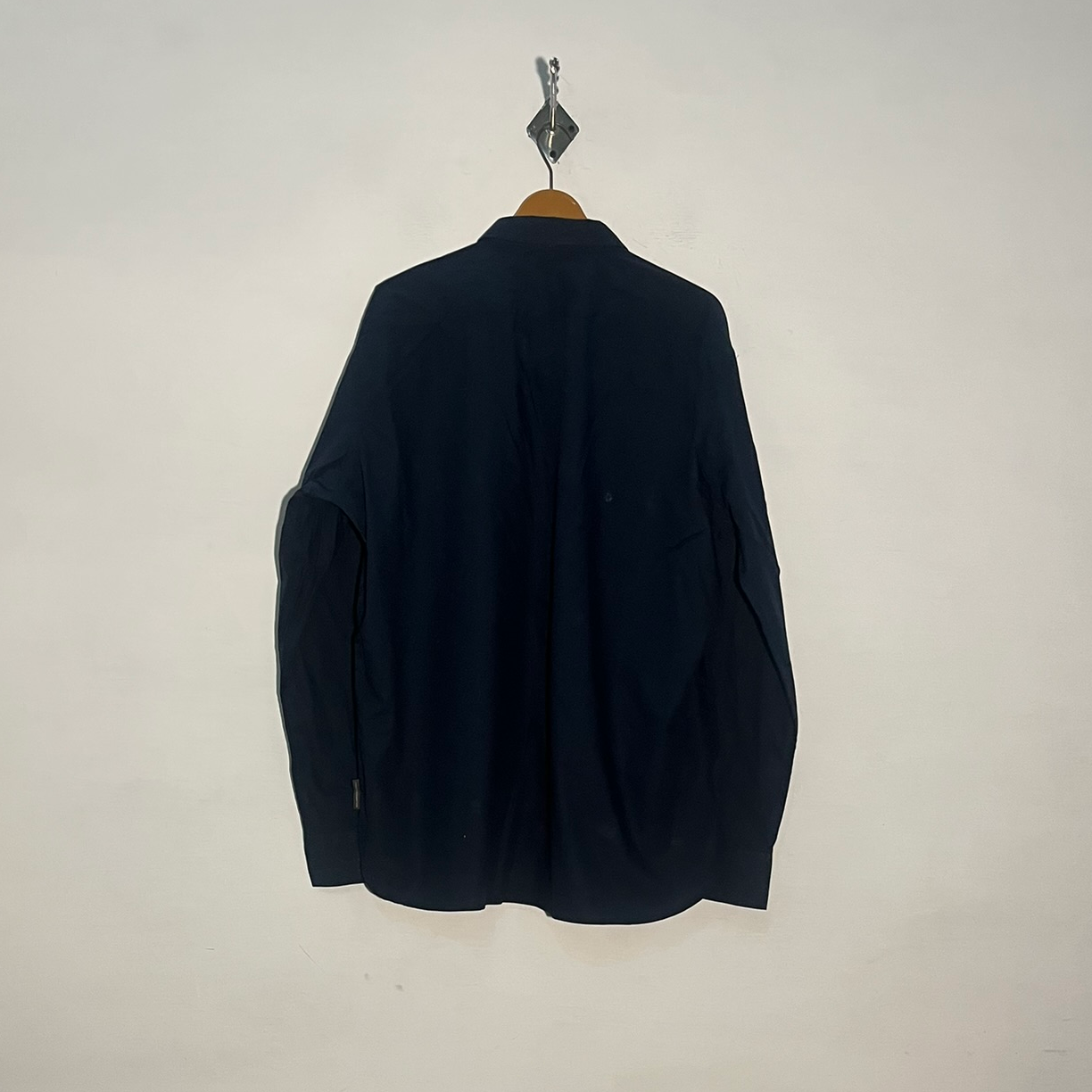 French Connection Men's Dress Shirt Dark Blue Preloved #3429