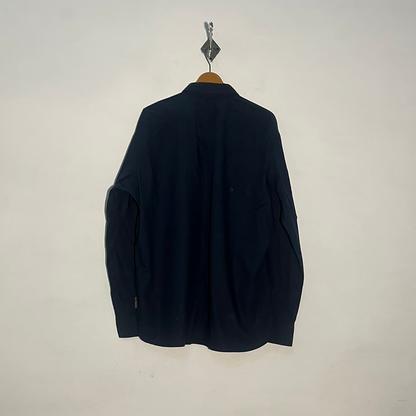 French Connection Men's Dress Shirt Dark Blue Preloved #3429