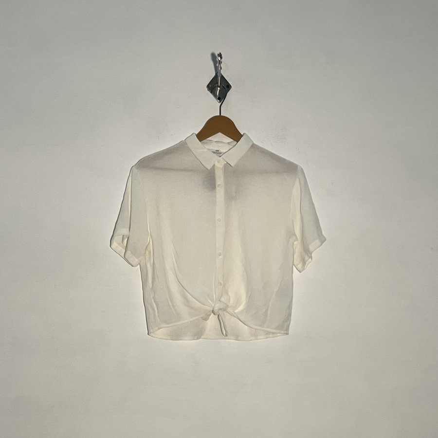 H&M Kids White Crop Top Preloved Clothing #3377