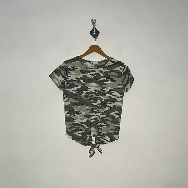 Primark Kids Camo Printed Crop Top Preloved #3376