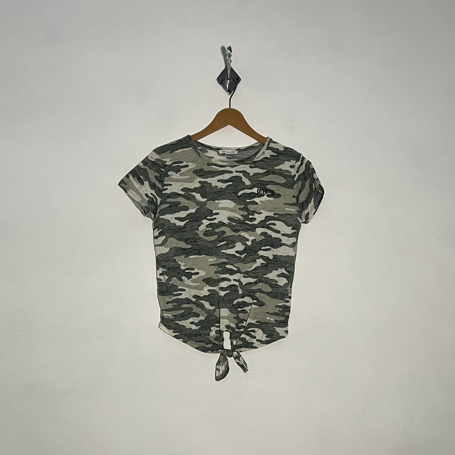 Primark Kids Camo Printed Crop Top Preloved #3376