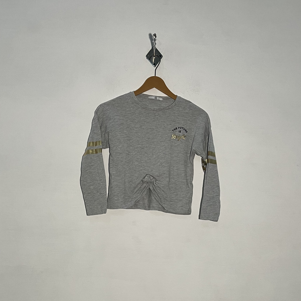 M&S Kids Gray T-Shirt Preloved Clothing #3371