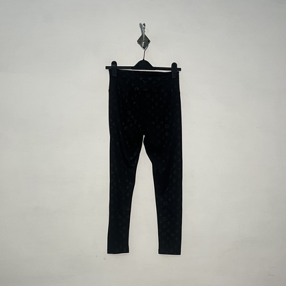Louis Vuitton Women Black Printed Trousers Preloved #3383