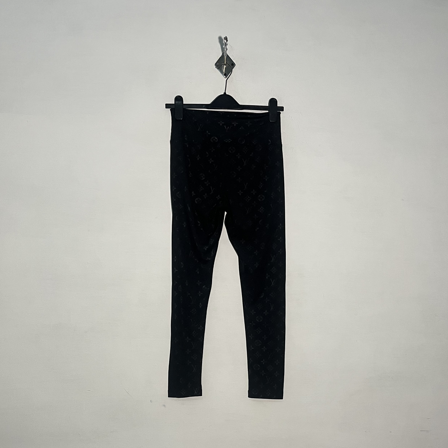Louis Vuitton Women Black Printed Trousers Preloved #3383