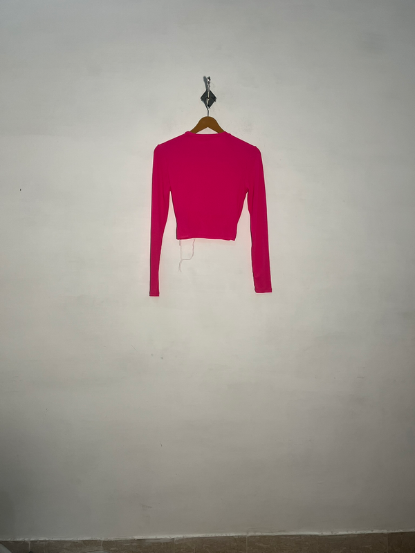 Divided Women Pink Crop Top Preloved Clothing #3392