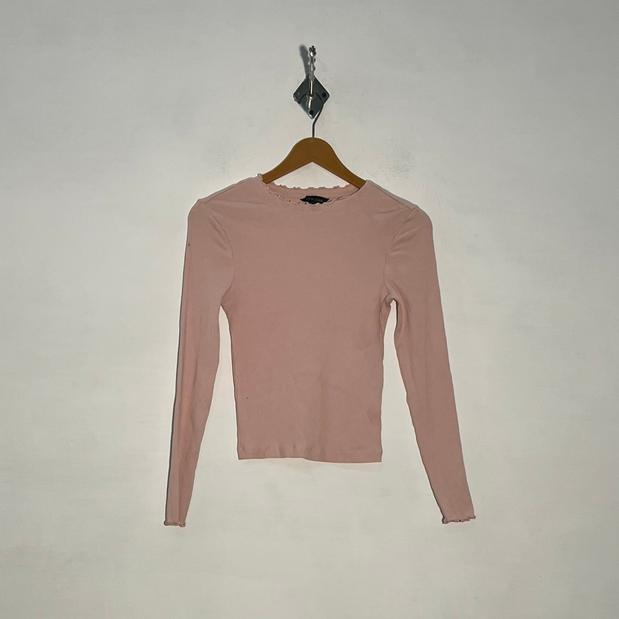 New Look Women Baby Pink Crop Top Preloved #3391