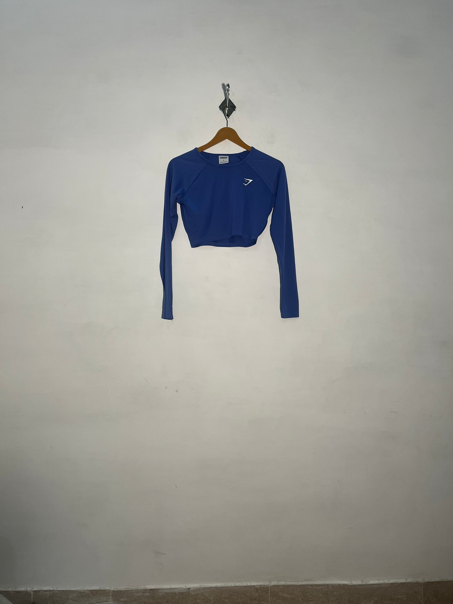 Gymshark Women Blue Crop Top Preloved Clothing #3390