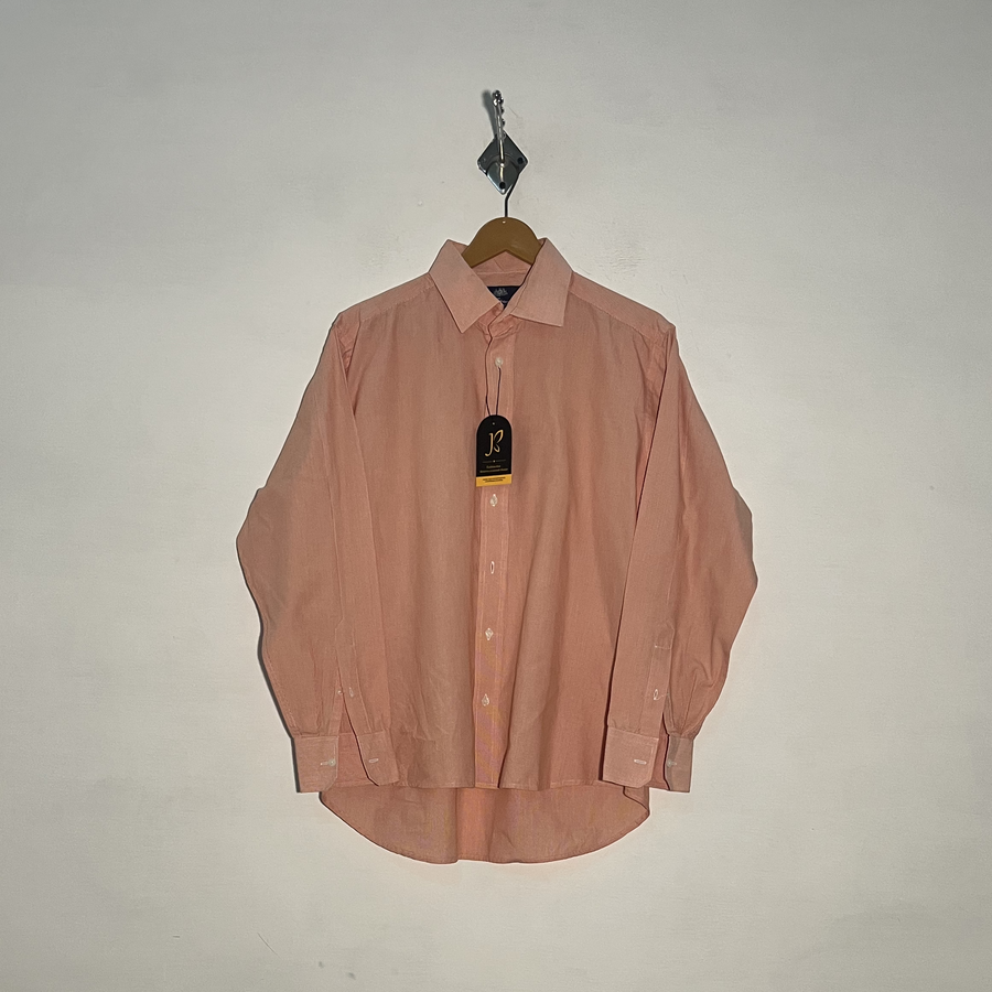 Ben Sherman Men's Dress Shirt Light Peach Preloved #3457