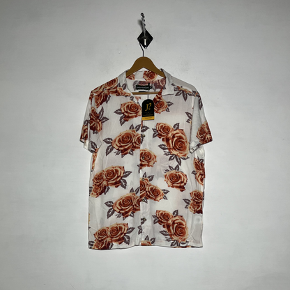 Urban Threads Men Dress Shirt Multicolor Floral Preloved #3475