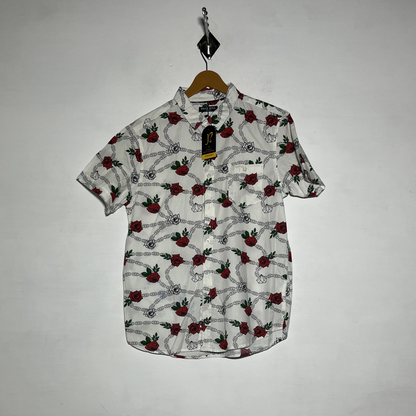 Brave Soul London Men Dress Shirt Multicolor Floral Preloved #3470