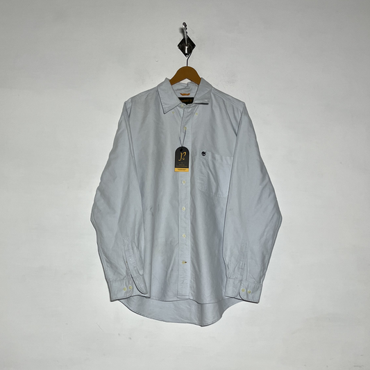 Timberland Men Dress Shirt Preloved Off White #3469