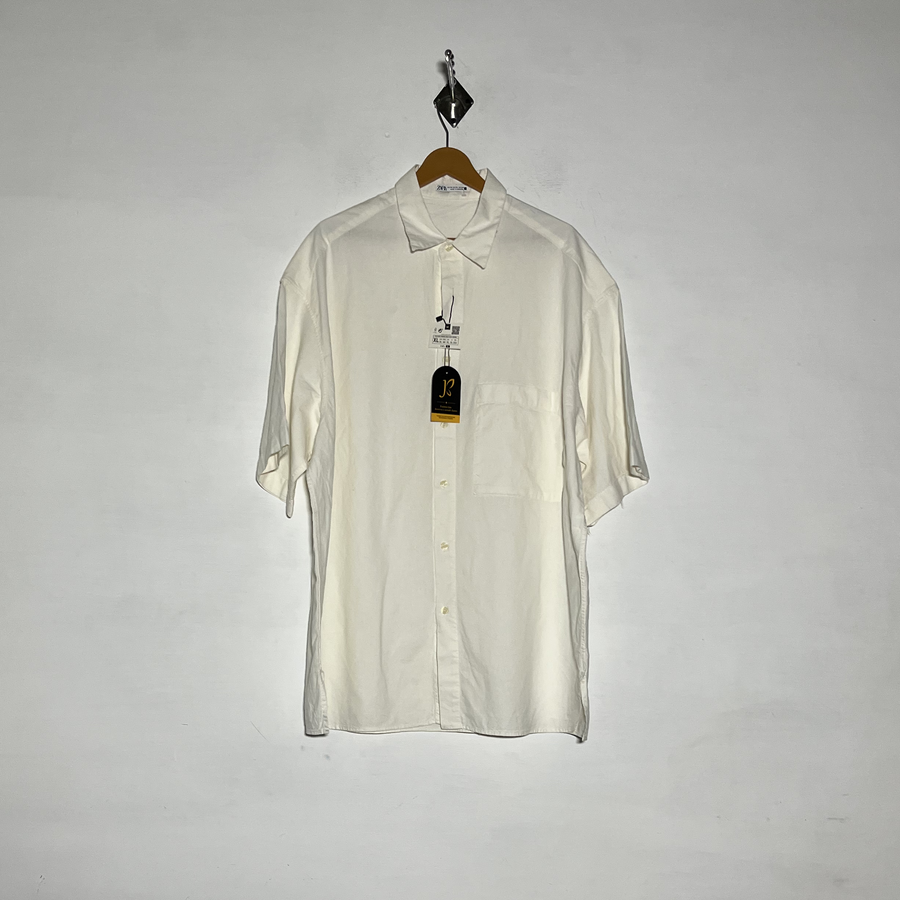 Zara Men Dress Shirt Preloved White #3465