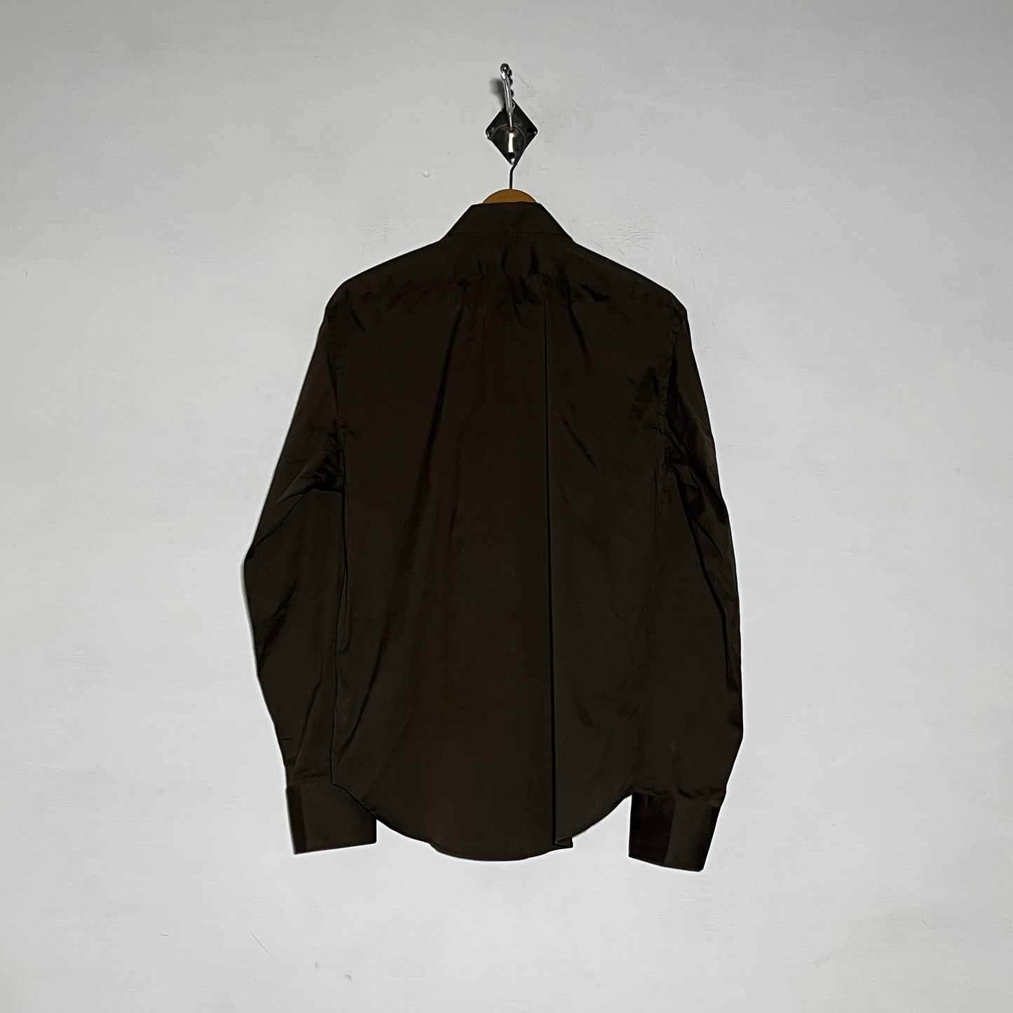 Zara Man Men Dress Shirt Preloved Brown #3464