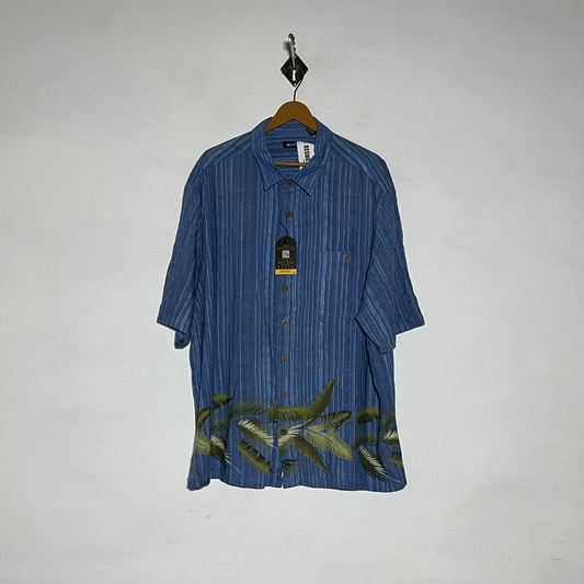 Purtan Men Dress Shirt Preloved Blue Lining #3461