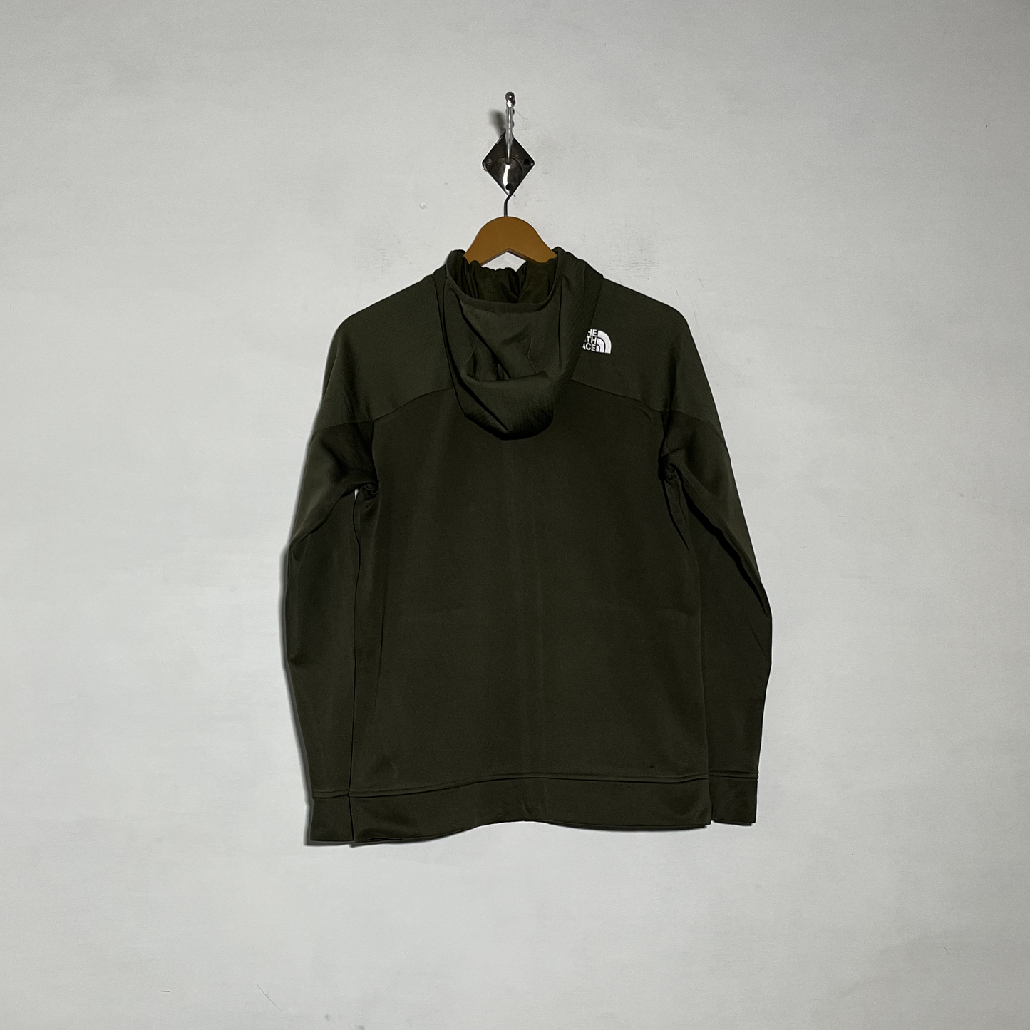 Men The North Face Army Green Hoodie Preloved #3483