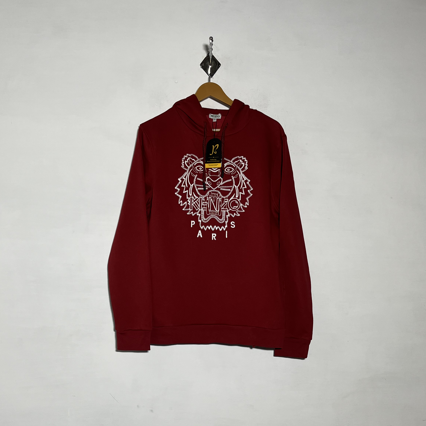 Men Kenzo Red Hoodie Preloved Casual Wear #3482
