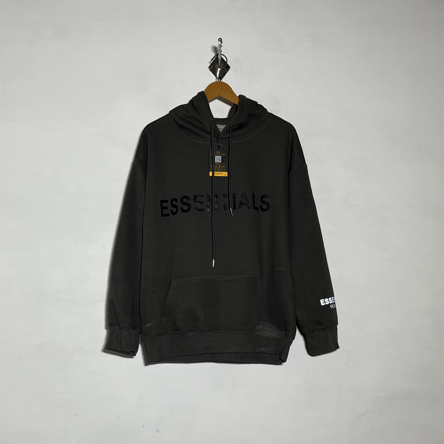 Men Essentials Dark Gray Hoodie Preloved Casual Wear #3478