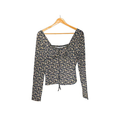 Black and yellow Women's Croptop #1268