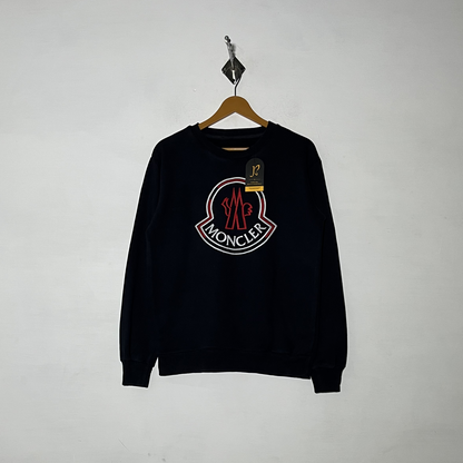 Moncler Men's Sweatshirt Black Preloved #3503