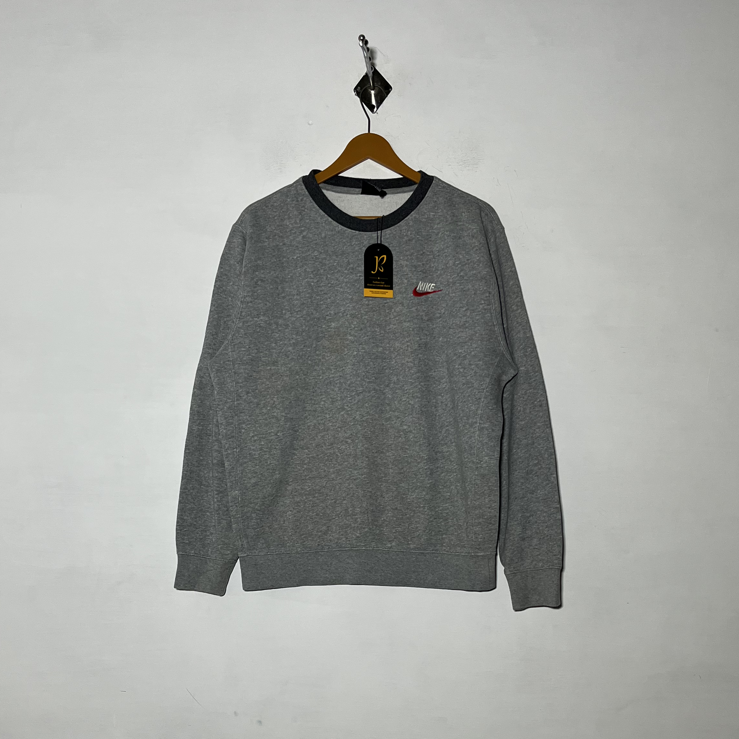 Nike Men's Sweatshirt Gray Preloved #3502