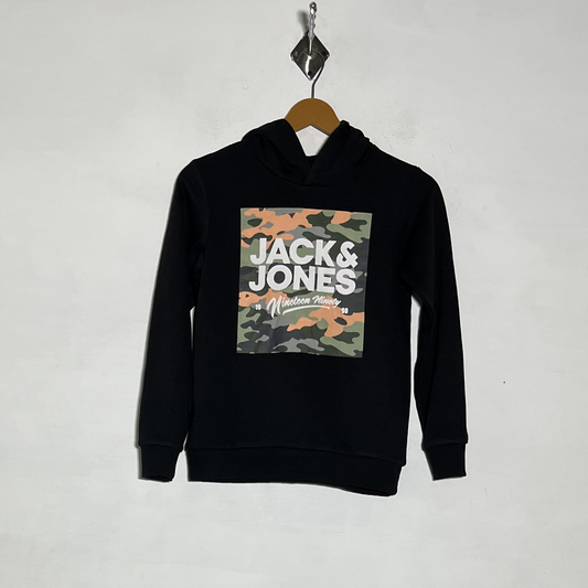 Jack & Jones Black Hoodie Preloved Clothing #3516