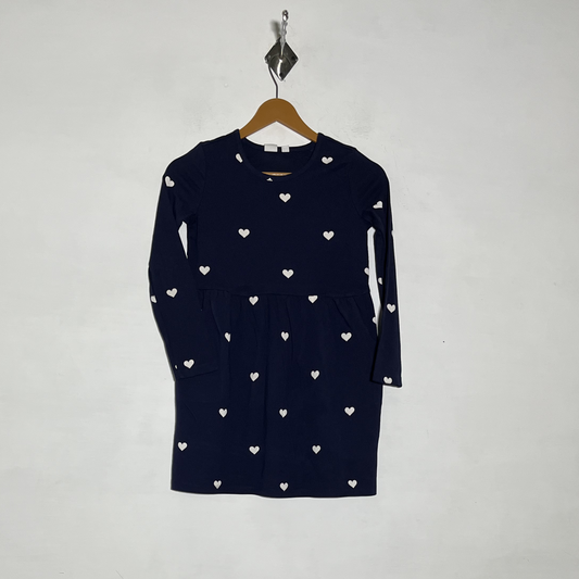 Gap Dark Blue & White Printed Frock Preloved #3511