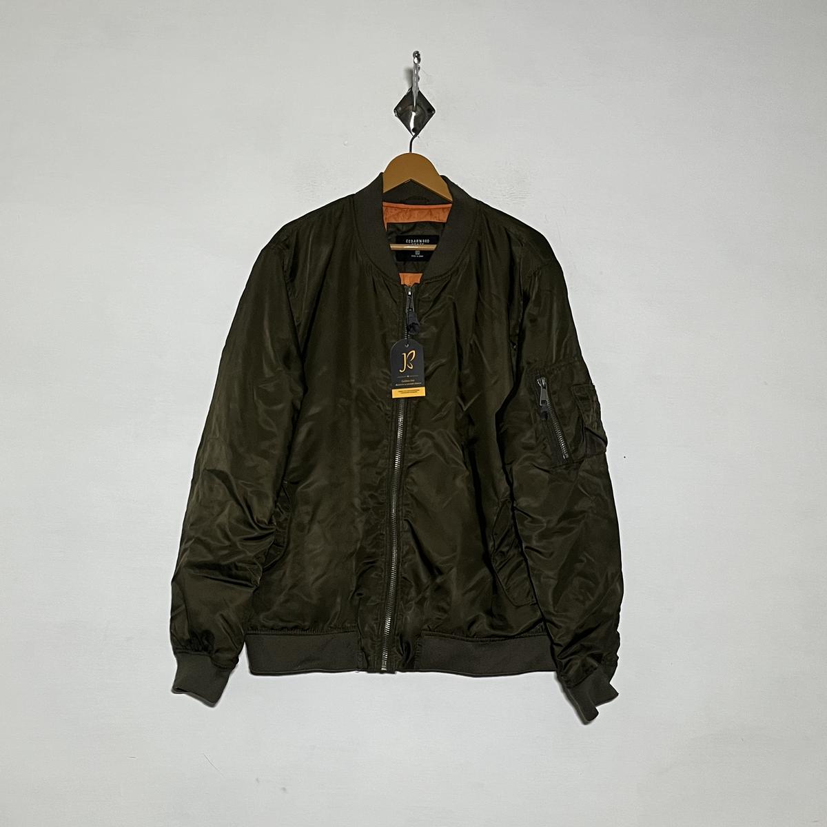 Cedar Wood State Army Green Jacket Preloved Pakistan #3526