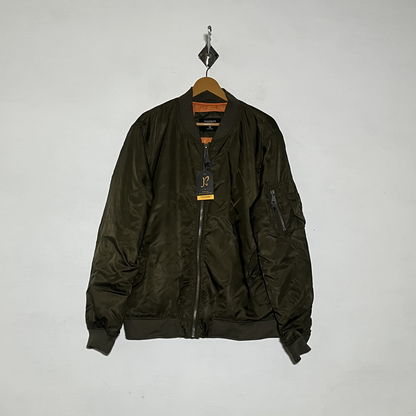 Cedar Wood State Army Green Jacket Preloved Pakistan #3526