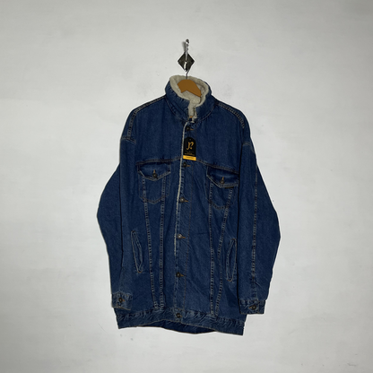 1975 Original Denim Blue Jacket Preloved Winter Clothing #3551