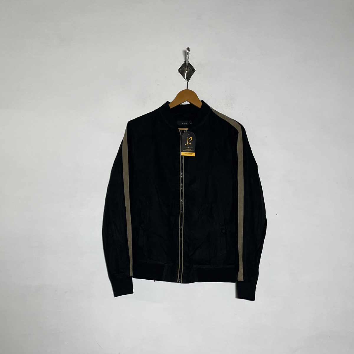 Zara Man Black and Gray Jacket Preloved Winter Clothing #3544